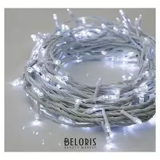 Гирлянда "Нить" 20 м, Ip20, белая нить, 200 Led, свечение белое, 8 режимов, 220 В