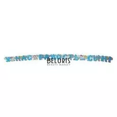 Гирлянда с плакатом "У нас радость - сын!" тиснение фольгой, 260 см