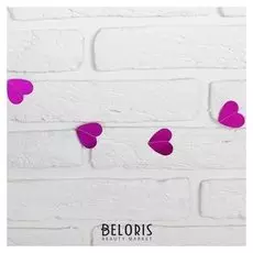 Гирлянда «Сердечки», 200 см, цвет фуксия