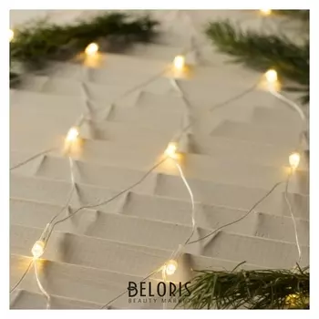 Гирлянда "Сеть" 1.6 х 1.6 м, Ip20, прозрачная нить, 144 Led, свечение тёплое белое, 8 режимов, 220 В