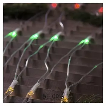Гирлянда "Сеть" 2 х 3 м, Ip44, прозрачная нить, 384 Led, свечение мульти, 220 В