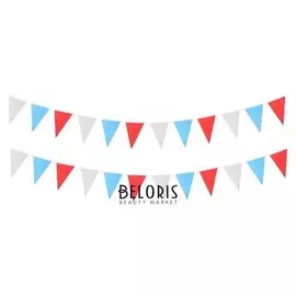 Гирлянда-вымпел «Россия», триколор, 5 м