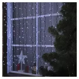 Гирлянда "Занавес" 2 х 1.5 м, Ip44, умс, тёмная нить, 360 Led, свечение белое, 220 В