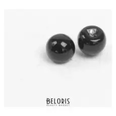 Глаза пришивные, набор 48 шт, размер 1 шт. 1 см, цвет чёрный