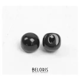 Глаза пришивные, набор 60 шт, размер 1 шт 0,8 см, цвет черный