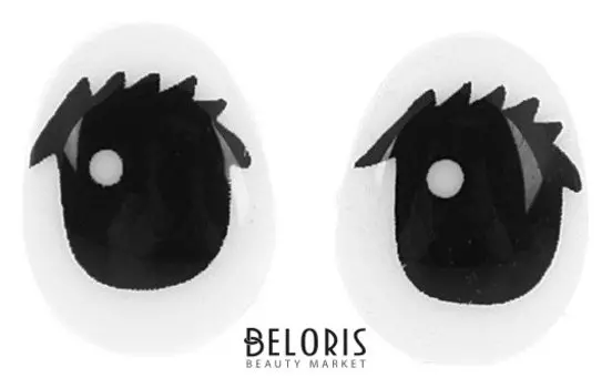 Глаза винтовые с заглушками, набор 4 шт, размер 1 шт: 1,3×1 см