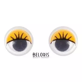 Глазки набор 100 шт, размер 1 шт: 0,8 см, цвета жёлтый