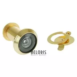 Глазок дверной, тип 1, L= 25-42 мм, D=14 мм, со шторкой, цвет золото