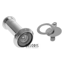 Глазок дверной, тип 1, L= 35-60 мм, D=14 мм, со шторкой, цвет хром