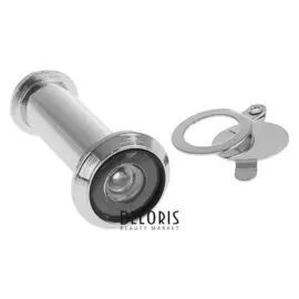 Глазок дверной, тип 1, L= 50-75 мм, D=14 мм, со шторкой, цвет хром