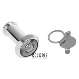 Глазок дверной, тип 2, L= 35-60 мм, D=16 мм, со шторкой, цвет хром