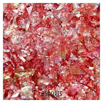 Глиттер для творчества 45 гр "Слюда коралловая" 18х12 см