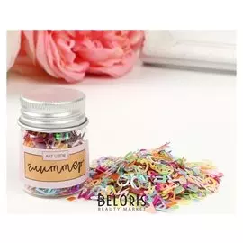 Глиттер в баночке «Буковки», 4,2 х 2,8 х 2,8 см