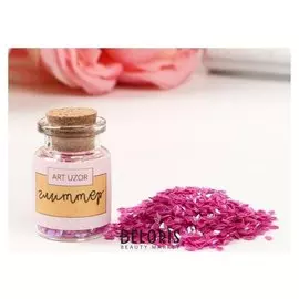 Глиттер в баночке «Малиновые ромбики», 4 х 2 х 2 см