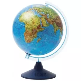 Глобус физический/политический подсветка от батареек, Globen "Классик евро", 250 мм, ве012500257