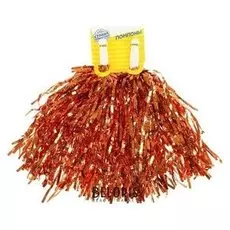 Гофрированные помпоны, набор 2 шт., цвет медный