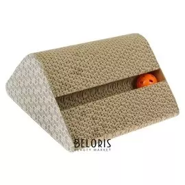 Гофрокогтеточка трехсторонняя с 2 шариками, большая, 28 х 24 х 12,5 см