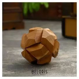 Головоломка из дерева "Марс" 6 частей 8х8х8 см