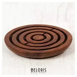 Головоломка Лабиринт, дерево, 17,5х17,5х2,5 см