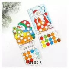 Головоломка «Мозаика» Дед мороз и снеговик