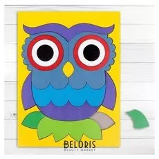 Головоломка Собери картинку: совушка 17 элементов