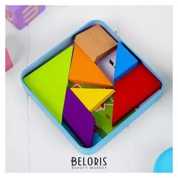 Головоломка Танграм в коробочке + книжка со схемами