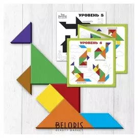 Головоломка Танграм животные мира