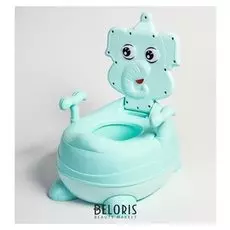 Горшок детский "Слоник", цвет бирюзовый