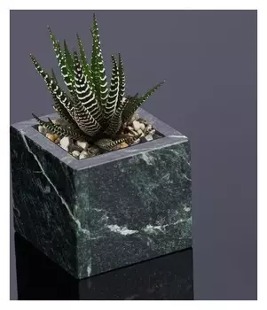 Горшок для цветов "Суккулент", змеевик