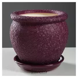 Горшок для цветов "Вьетнам" шёлк, фиолетовый, 1,5 л