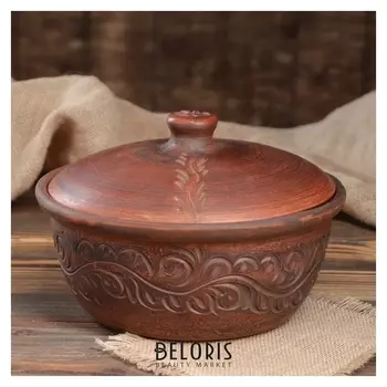 Горшок для запекания без ручек, с резкой, 2.2 л