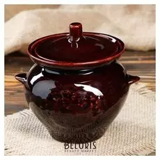 Горшок для жаркого коричневый, 0.48 л