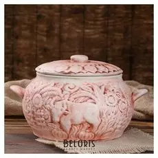 Горшок духовой "Хутор" под шамот, 3 л