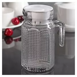 Графин «Ребристые грани», 500 мл, с ручкой