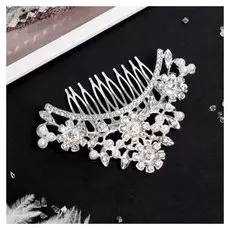 Гребень для волос "Елизавета" цветочная поляна