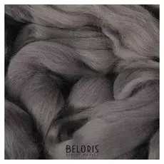 Гребенная лента 100% тонкая мериносовая шерсть 100гр (0214, моренго)