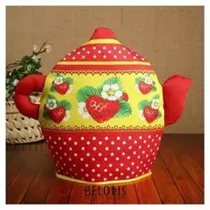 Грелка «Чайник», клубнички, 30х21,5см