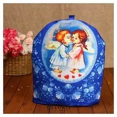 Грелка на чайник «Ангелочки», гжель