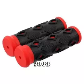 Грипсы хd-113b, 95мм, черно-красные