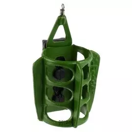 Груз-кормушка X-feeder PL Green Round Wing Middle, 90 г, 35 мл, цвет зелёный