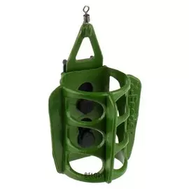 Груз-кормушка X-feeder PL Green Round Wing Middle, 50 г, 35 мл, цвет зелёный