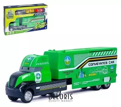 Грузовик инерционный Перевозчик 3 металлические машины в комплекте