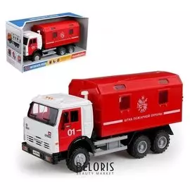 Грузовик инерционный «Пожарная служба», световые и звуковые эффекты