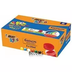 Гуашь 6 цветов по 20 мл Kids