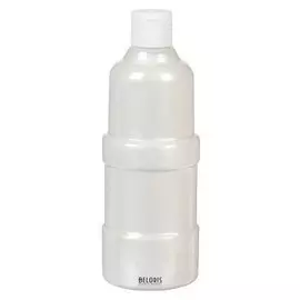 Гуашь металлик серебро 500 мл в бутылке