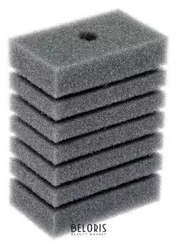 Губка прямоугольная для фильтра турбо №12, 14х10х6 см