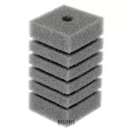 Губка прямоугольная для фильтра турбо №3, 12х6х6 см