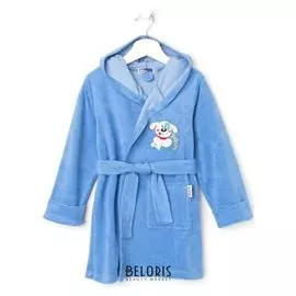 Халат для мальчика, цвет синий, рост 98 см