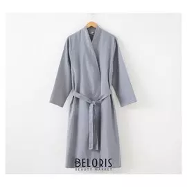 Халат вафельный мужской удлинённый «Экономь и Я» размер 46-48