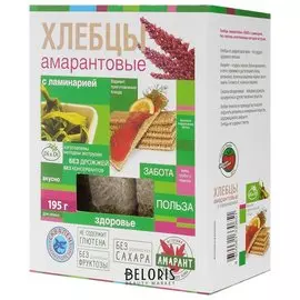Хлебцы амарантовые с ламинарией